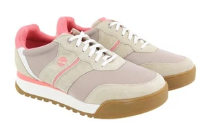 TIMBERLAND A23Z5 Women Sneakers EU38 Leather Low Top Lace Up Round Toe Trainers - Picture 1 of 13