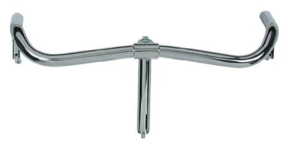 Manubrio CONDORINO Cromato in Acciaio Bici Olanda / Sport / Trekking / City Bike - Immagine 1 di 1