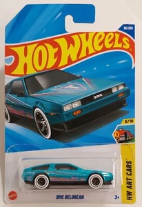 DMC DeLorean 36/250 Hot Wheels 2025 HYX59 HW Art Cars 5/10 blue - Picture 1 of 18