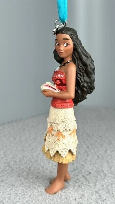 2017 Disney Store Sketchbook Ornament Princess Moana Holding Seashell Christmas - Image 1 of 4