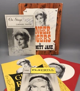 Ginger Rogers ""Calamity Jane"" 1962 signiertes Playbill Karussell Theater Will B. Able ""Able - Bild 1 von 24