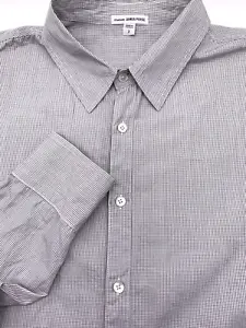 Standard James Perse Women's Top Button Up Blouse Check Size 2 Gray *READ* - Picture 1 of 8