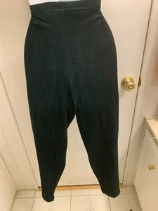 NWOT COLD WATER CREEK STRETCH GREEN VELOUR SKINNY PANTS SIZE SMALL - Picture 1 of 10
