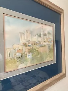 Original Patricia Barr Clarke (Colorado Artist) Souse, Tunisia 1992 Watercolor - Picture 1 of 8