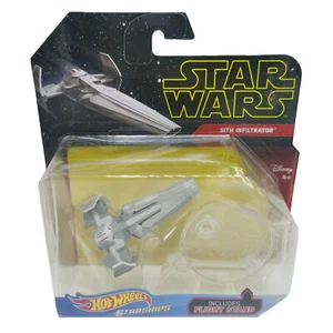 Star Wars Toys Hot Wheels Toybeat Starships Sith Infiltrator Boxed - Picture 1 of 3