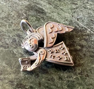 Retired James Avery Choir Angel Charm Sterling Silver Singing Stamped .925 - Picture 1 of 6