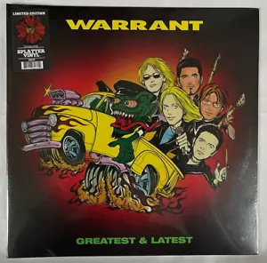 Warrant Greatest & Latest Red & Black Splatter Color Vinyl LP Cherry Pie Sealed - Picture 1 of 9