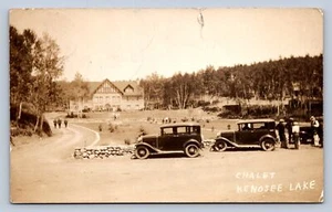 J88 / Kenosee Lake Kanada RPPC Postkarte um 1930 Automobile Gebäude 510 - Bild 1 von 4