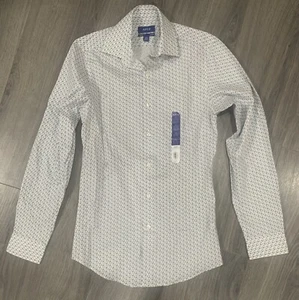 NWT Men's Apt. 9 Slim-Fit Premier Flex Collar Stretch Dress Shirt MSRP $45 - Picture 1 of 5