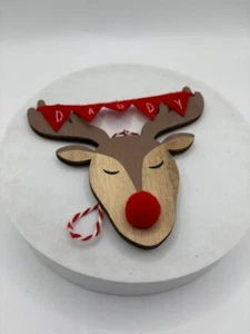 Reindeer "Daddy" Tree Decoration - Picture 1 of 1