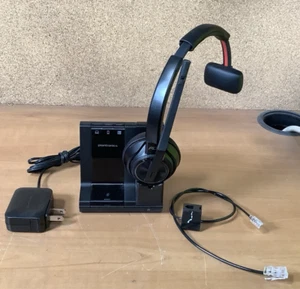 Plantronics Poly Savi W8210 ~ Office Phone Wireless Headset ~ FREE SHIPPING - Zdjęcie 1 z 3