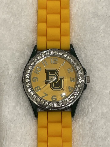 New Women's Watch Baylor Bears Rhinestone Jelly Silicone Bling Glitz. SHIPS FREE Cover