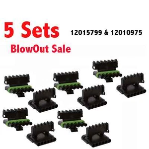 5 sets Weather Pack auto electrical Connector Delphi 12010975 / 12015799 - 6 Pin - Picture 1 of 1