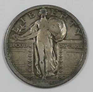 Cuarto de dólar Standing Liberty 1920-D muy fino plata 25c - Imagen 1 de 4