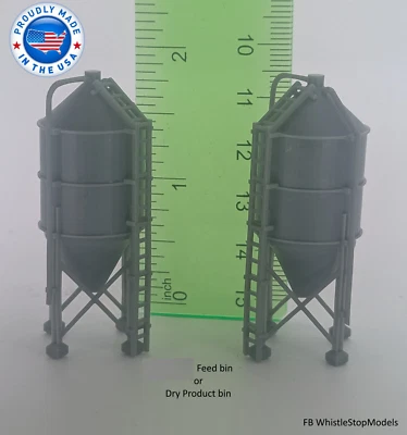 Z Scale set of 2 Feed Bins  - Image 1 of 4