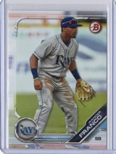 WANDER FRANCO MLB Rays 2019 Bowman Draft Paper Base Set RC #BD-93 Card B - Picture 1 of 2