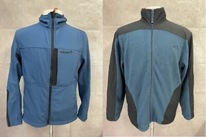 Set of 2 Men’s Blue Coat Jacket and Fleece Liner Size M: Timberland and Gap - Picture 1 of 12