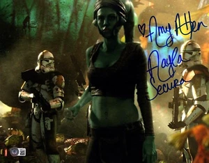 AMY ALLEN Signed Auto STAR WARS "Aayla Secura" 11x14 Photo Beckett BAS Witness - Picture 1 of 3