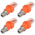 Coaxial To Ethernet Adapter 4 Pack Coax F Female To Rj45 Male Converter5923