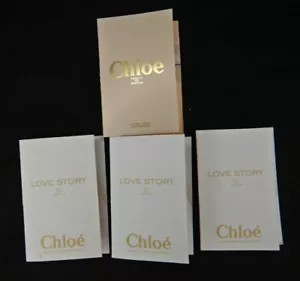 Chloe Love Story EDP and Absolu de Parfum (3) 1.2ml - 0.04oz Sample Vial Card - Picture 1 of 2