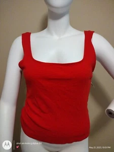 Ambiance Apparel Red Crop Top Plus 3X - Picture 1 of 5