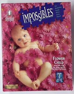 Impossibles: Flower Child Puzzle by Bepuzzled Art by Anne Geddes 750 Pieces - Picture 1 of 5