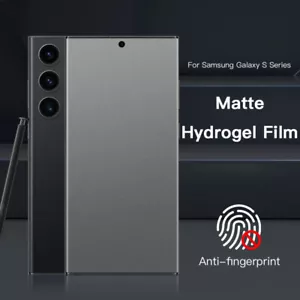 Matte Hydrogel Film for Samsung No Fingerprint for S24 Screen Protector New - Picture 1 of 11