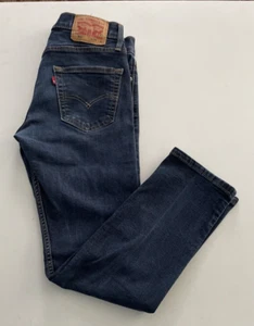 Levis 502 Jeans Mens 29W x 30L Blue Regular Taper Fit Denim Pants Adult - Picture 1 of 17