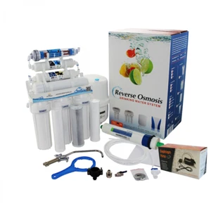7 Stage Reverse Osmosis System + Pump Drinking Water Filter - Picture 1 of 4