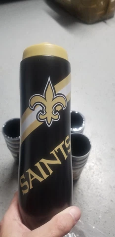NFL New Orleans Saints 34 oz Squeeze Water Bottle NEW-FREE SHIPPING!! Cover
