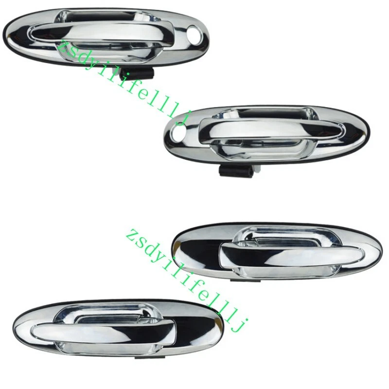 4xFor Toyota Land Cruiser 1998-2007 Front Rear LH RH Door Outer Silver Handle a - Image 1 of 1