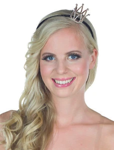 Krönchen Haarreif Strasssteine Karneval Fasching Prinzessin  - Bild 1 von 1
