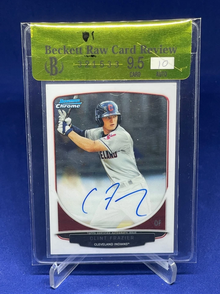 CLINT FRAZIER 2013 BOWMAN CHROME 1ST AUTOGRAPH AUTO RC BECKETT BGS 9.5 10 AU - Image 1 of 1
