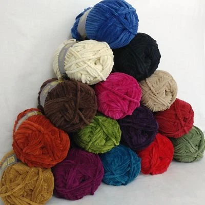 Lion Brand Suede Yarn 20 Colors Prints Bulky Weight NOS Chenille Type You Pick - Image 1 of 2
