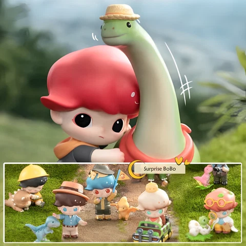 POP MART Dimoo Jurassic World Series Dinosaur Park Confirmed Blind Box Figure Cover