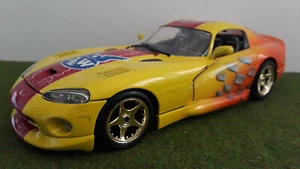 DODGE VIPER GTS Coupé jaune/orange 1/18 BURAGO 3375 SPECIALE D&W 410927 voiture - Foto 1 di 9