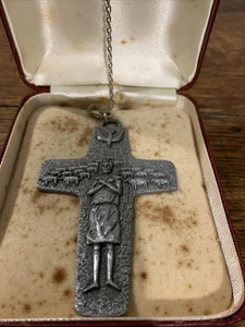 Vintage großes Kreuz des Guten Hirten - Bild 1 von 5