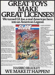 G.I. JOE - Original 1985 Trade AD / Hasbro Licensing promo / affiche _ GI Joe - Photo 1/1