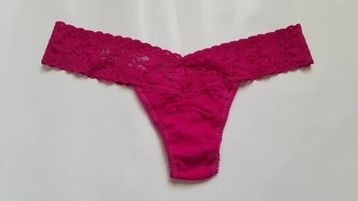 Hanky Panky Signature Lace Low Rise Thong, Pink, One Size - Image 1 of 2