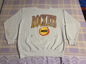 Vtg Houston Rockets Sweatshirt Crewneck 90s NBA Sz XXL NBA Basketball USA Texas - Picture 1 of 12