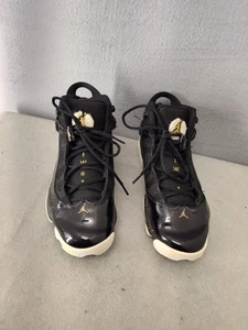 Air Jordan 6 Rings 3M Sneaker Herren 8,5 Schwarz Gold Concord Basketball Activ Schuhe - Bild 1 von 19