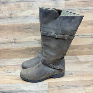 Botas altas impermeables para montar Teva De La Viña para mujer talla 10 cuero marrón - Imagen 1 de 8