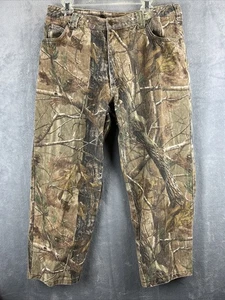 Cabelas Pants Mens 38x26 Realtree Camo Cotton Unlined Hunting Outdoor - Picture 1 of 16