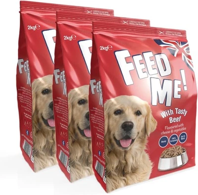 HiLife FEED ME! - Complete Dry Dog Food - Tasty Beef Cheese Vegetables - Soft, &