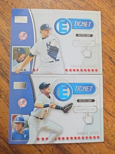(2) 2000 Skybox/Fleer E Tickets ROGER CLEMENS #13 DEREK JETER #2 Of 15 Yankees - Picture 1 of 7