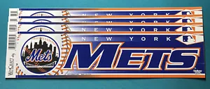 New York METS VINYL Bumper Sticker MLB Wincraft LICENSED MADE IN U.S.A. - Picture 1 of 4
