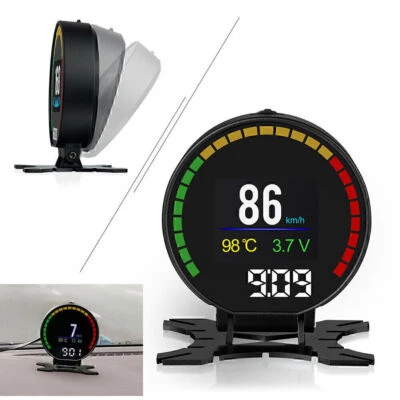 Car HUD P15 OBD2 Head Up Display Speedometer Digital Device Consumption Tool - Image 1 of 4