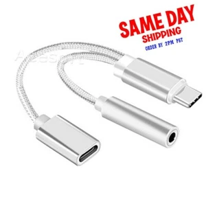 Adattatore di ricarica auricolari da tipo C a 3,5 mm per Motorola Moto Z2 Force XT1789 USA - Foto 1 di 1