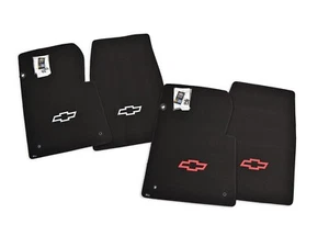 1971-1972 Chevrolet C10 K10 C20 K20 C30 K30 2Pc Truck Loop Bowtie Floor Mats - Picture 1 of 20