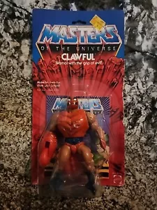 VINTAGE MATTEL 1983 MASTERS OF THE UNIVERSE MOTU CLAWFUL MOC MISB SEALED 12 BACK - Picture 1 of 6